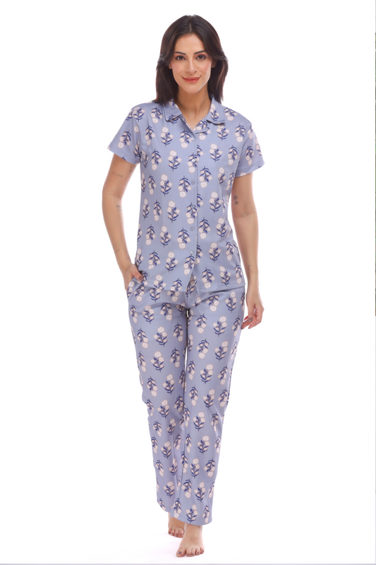 Spring Button-down Pyjama Set