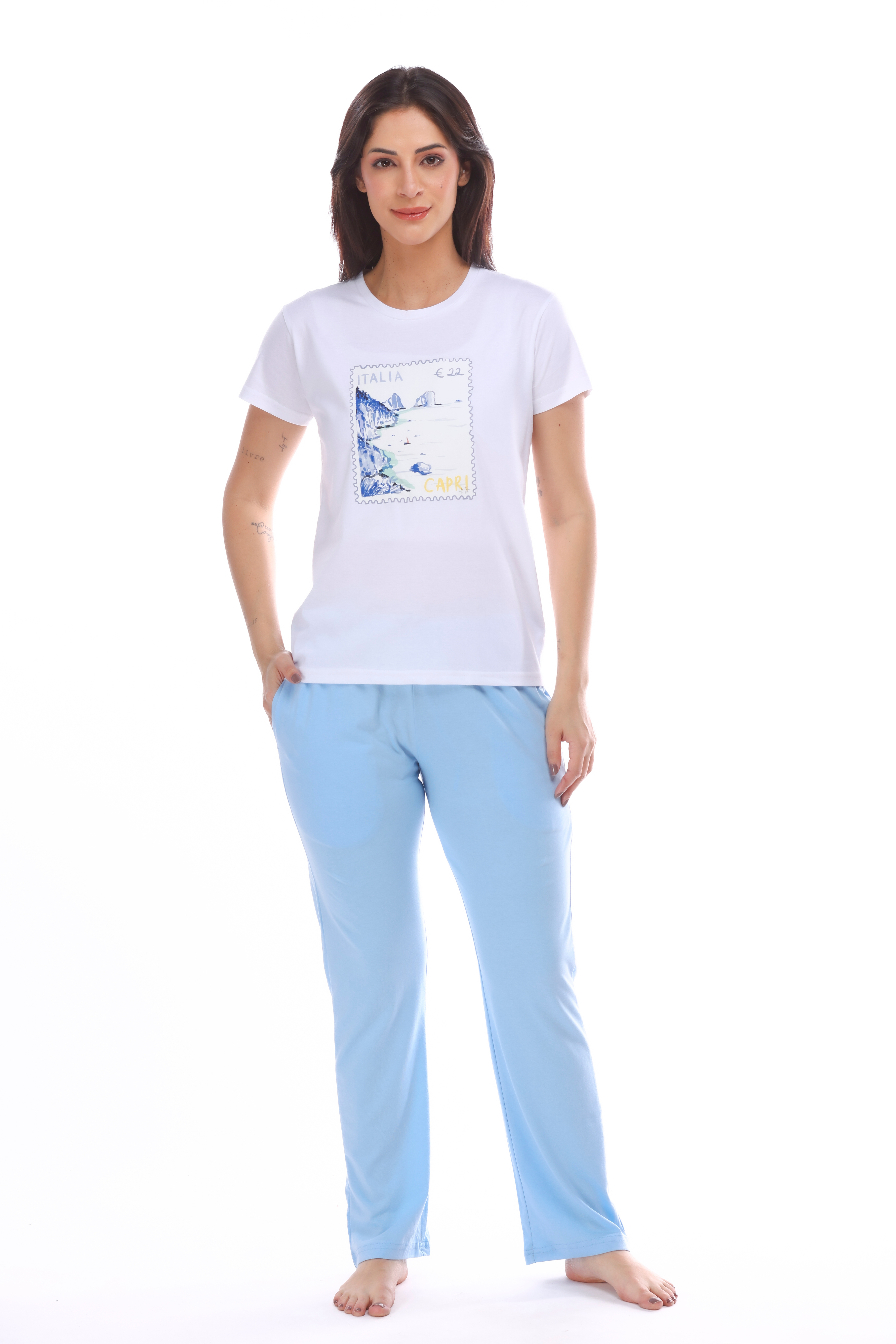 Graphic Pyjama Set