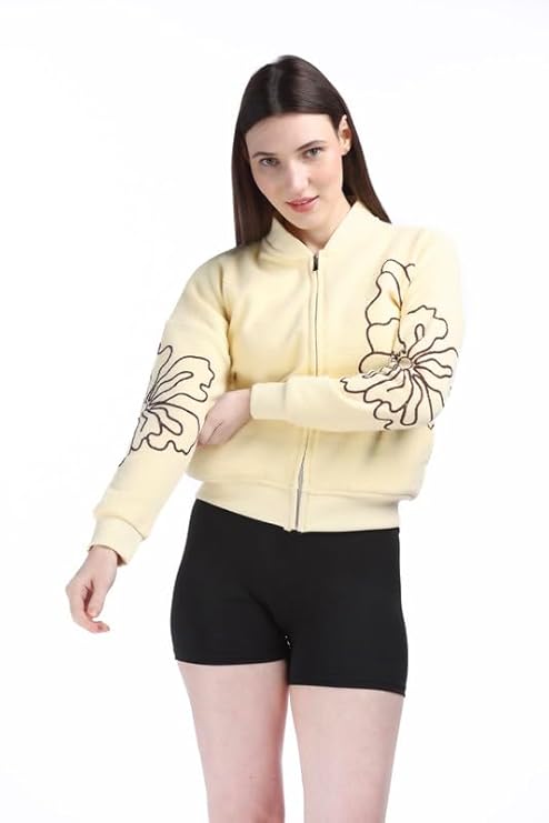 Flower Power Zipper Sweatshirt