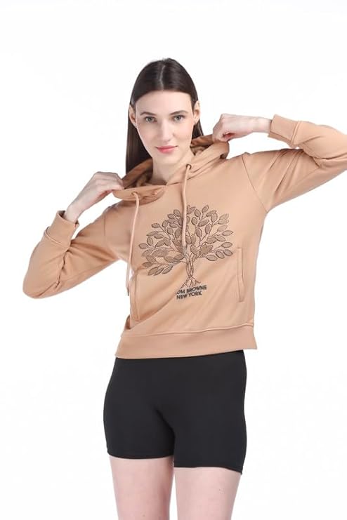 Tree Graphic Print Hoodie