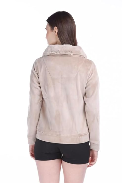 Fur Zipper Sweatshirt