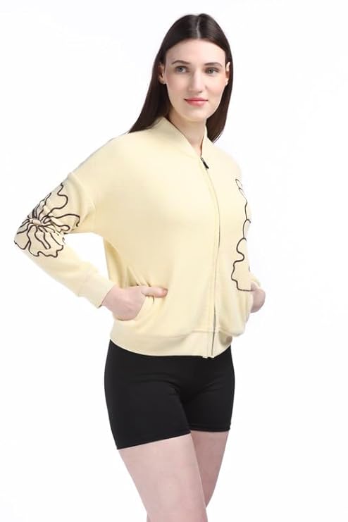 Flower Power Zipper Sweatshirt