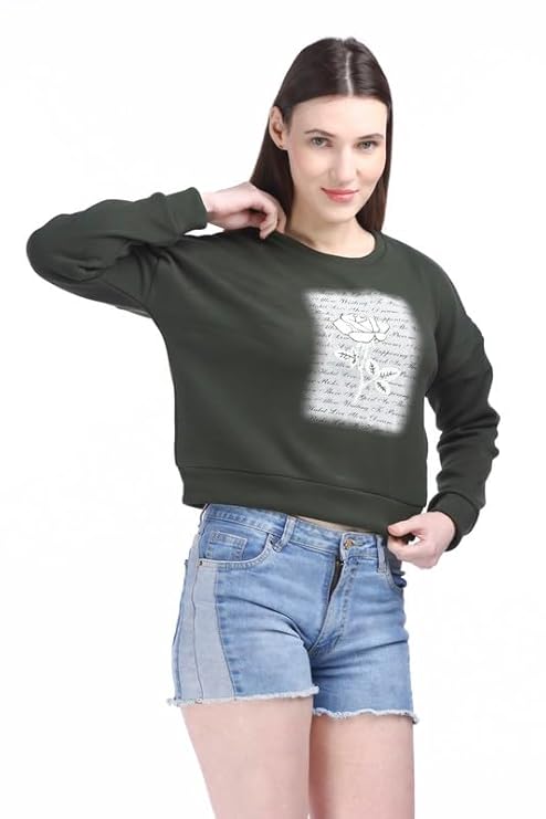 Rose Embedded Sweatshirt