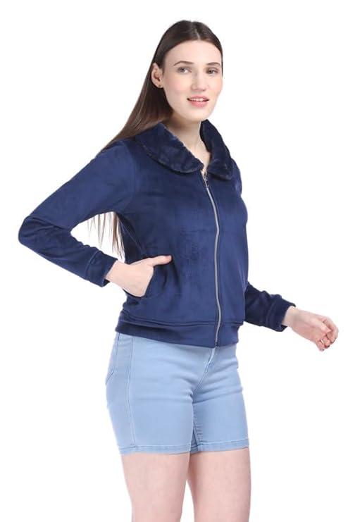 Fur Zipper Sweatshirt