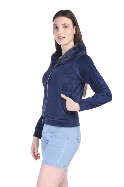 Fur Zipper Sweatshirt