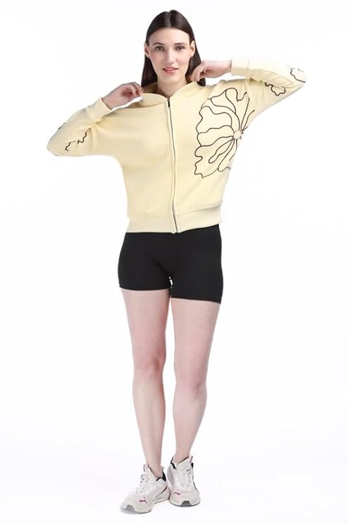 Flower Power Zipper Sweatshirt