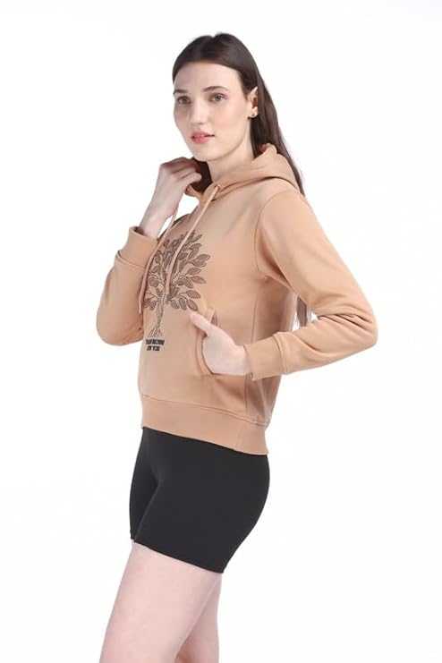 Tree Graphic Print Hoodie