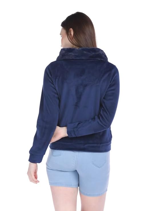 Fur Zipper Sweatshirt