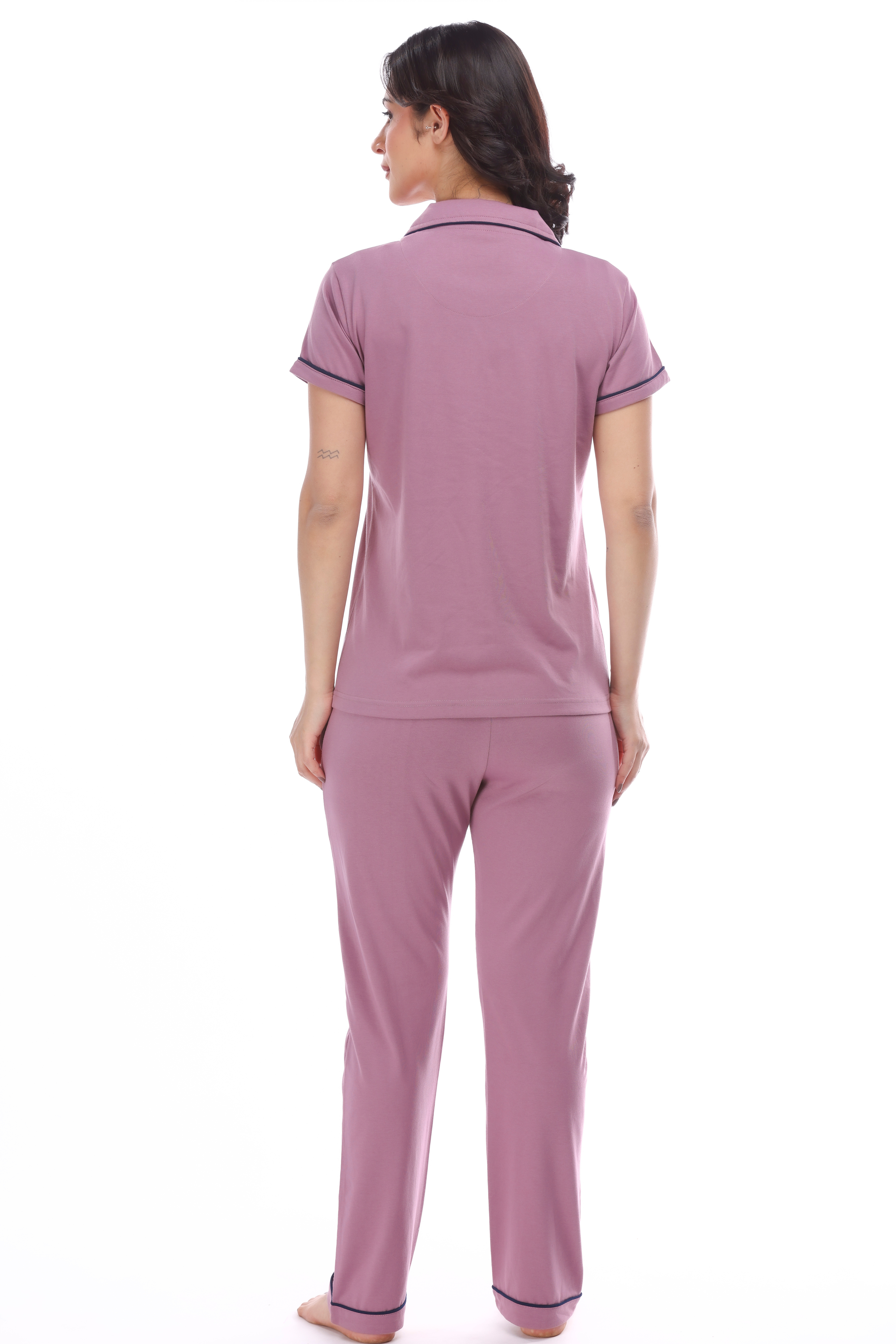 Coordinated Button down Pyjama Set