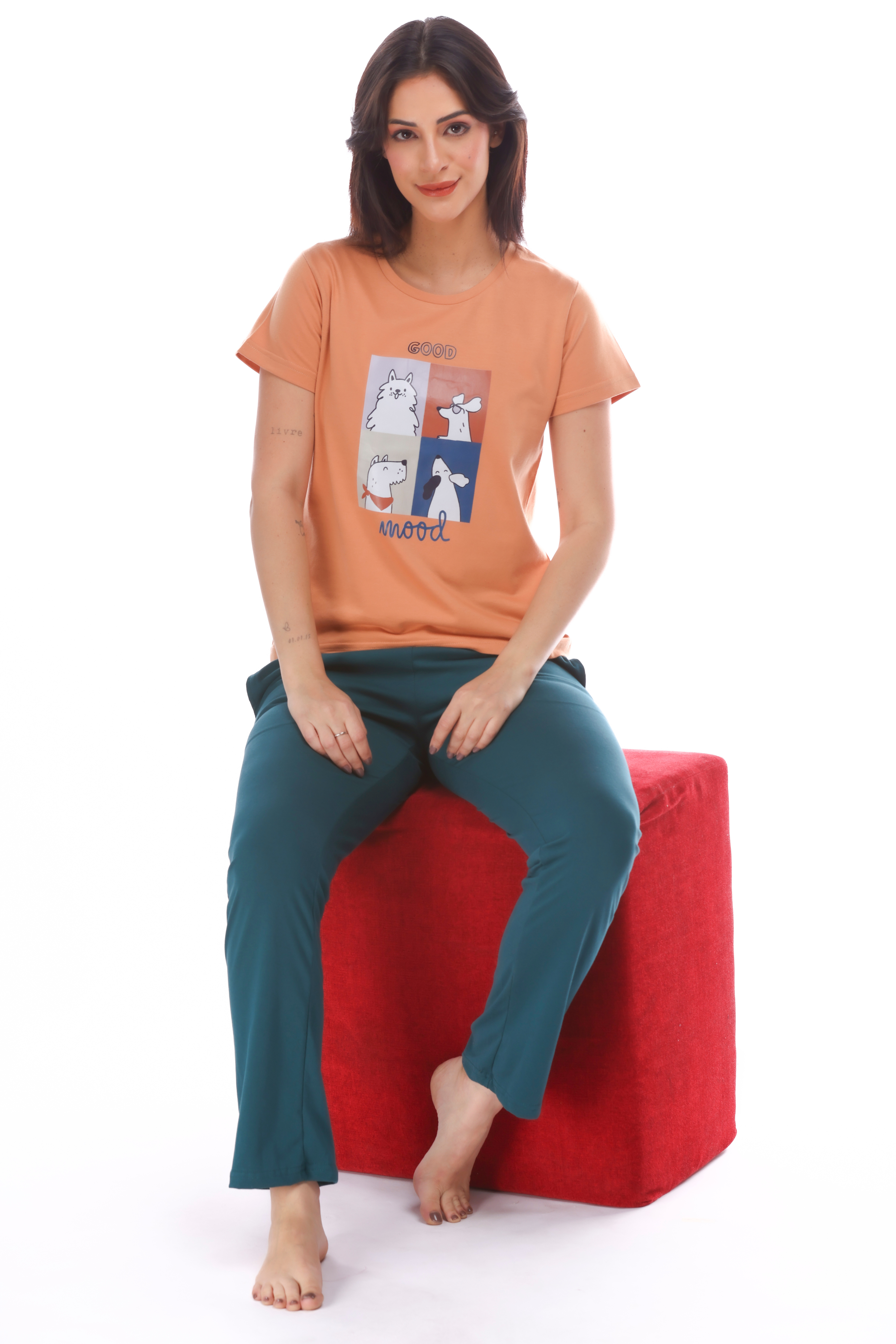 Graphic Pyjama Set