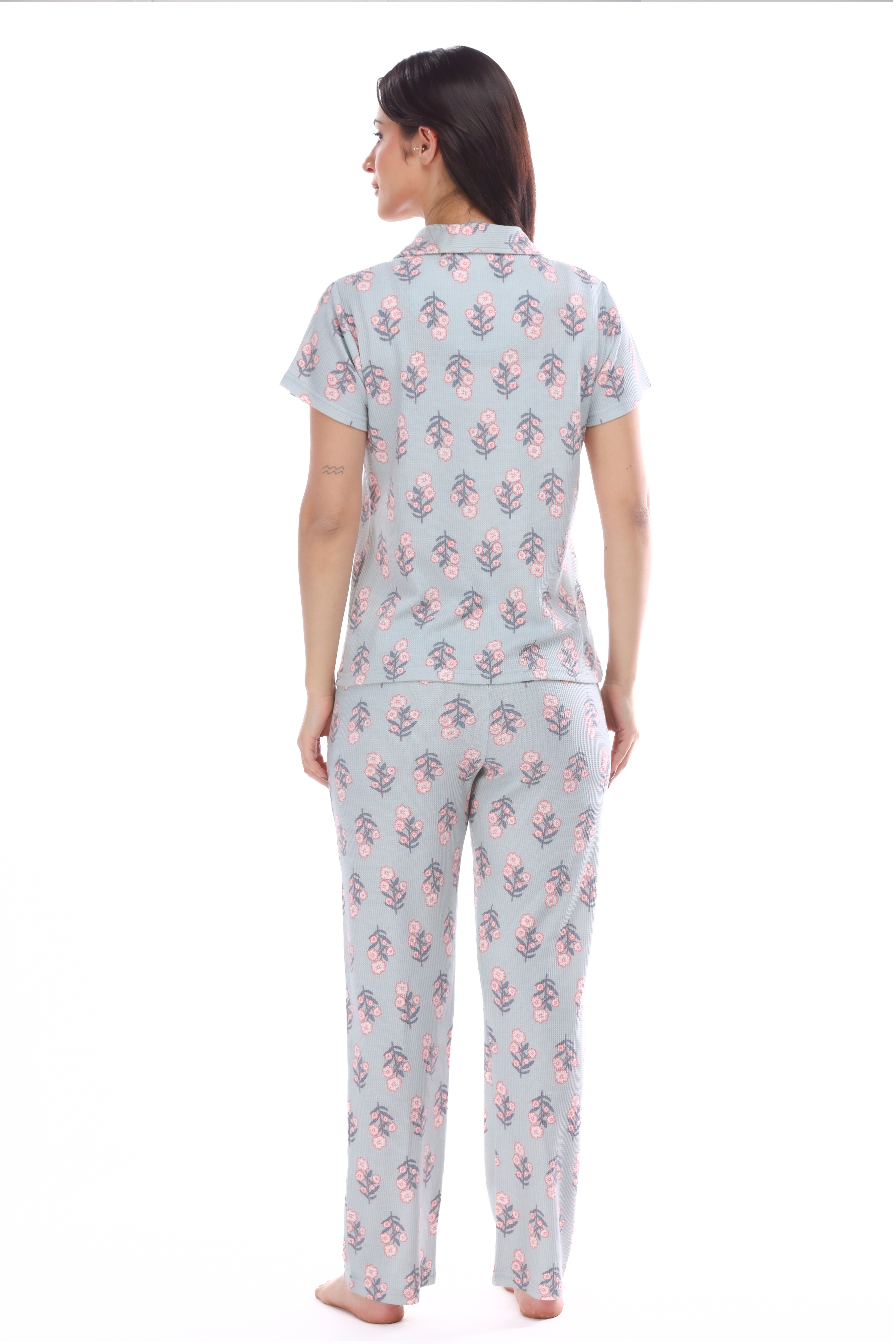 Spring Button-down Pyjama Set