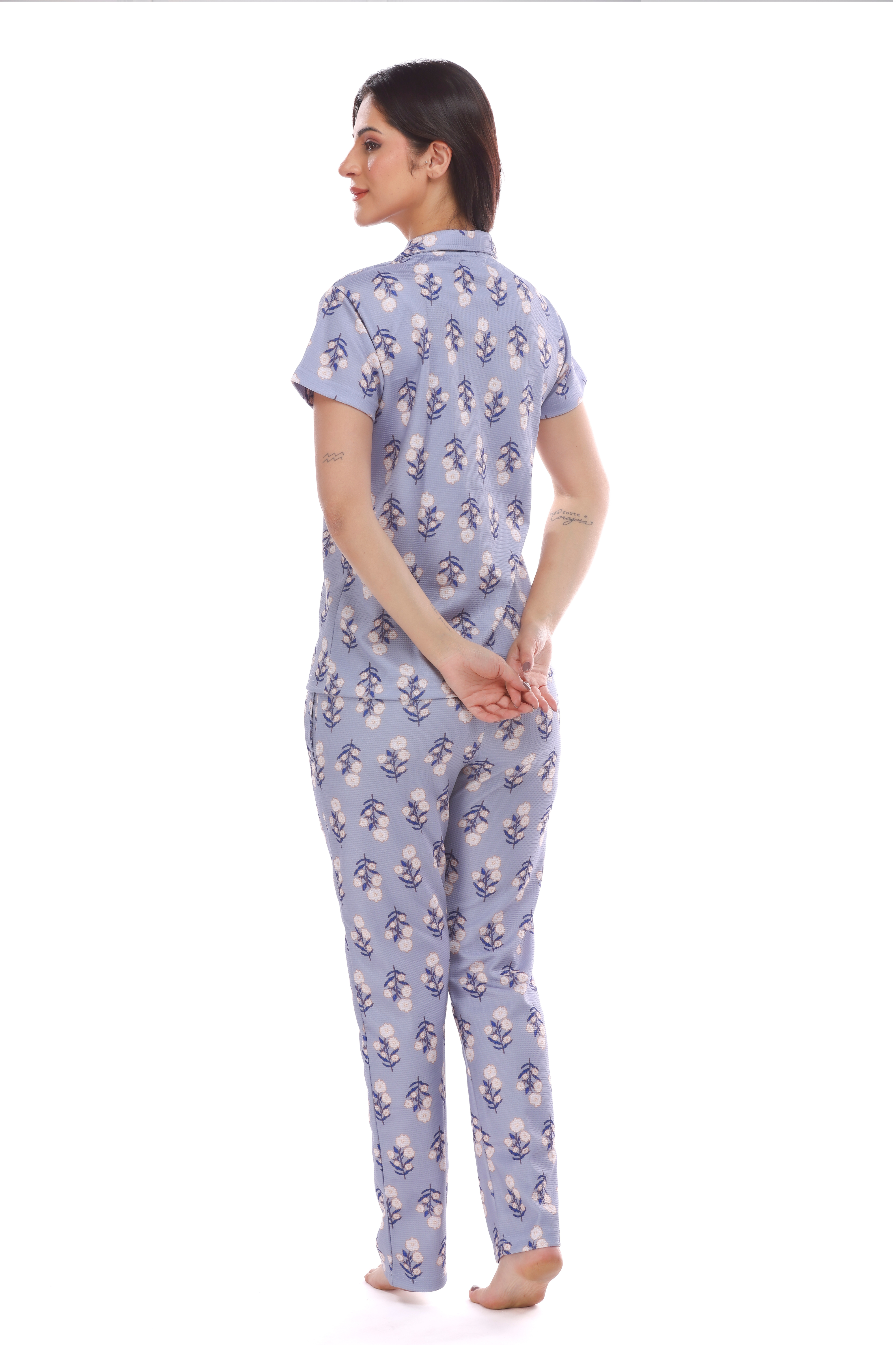 Spring Button-down Pyjama Set
