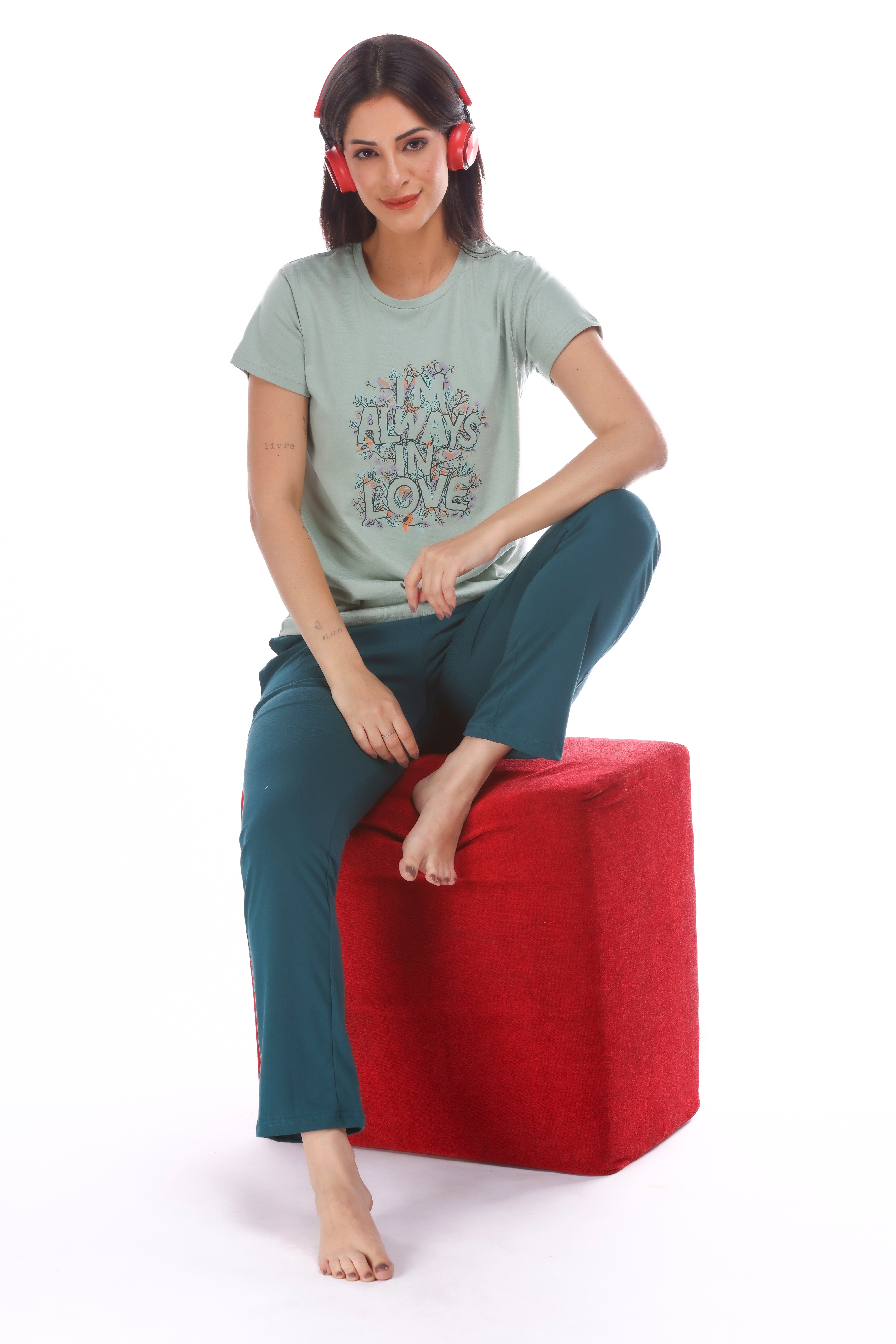 Graphic Pyjama Set
