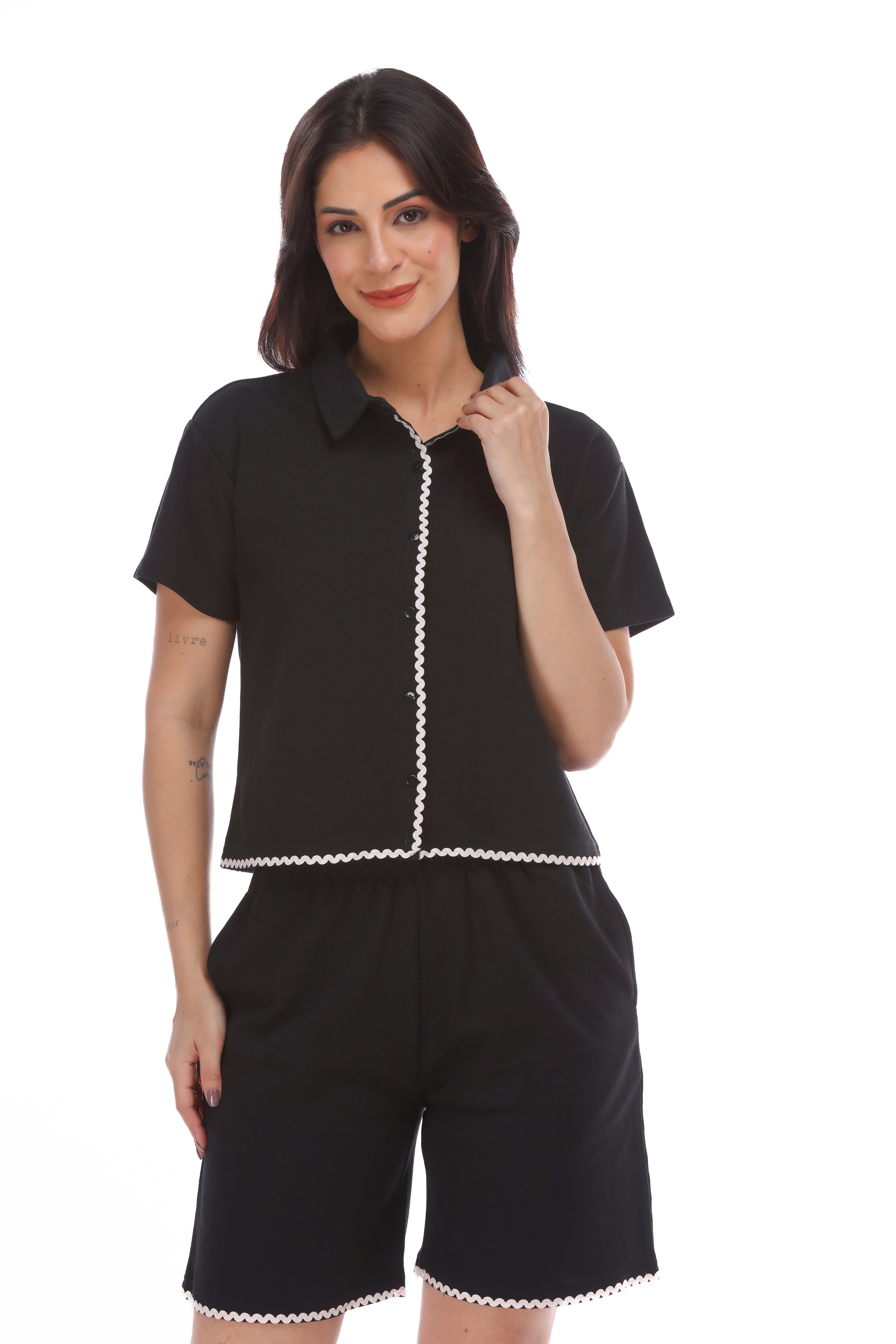 Detailing Shorts Set