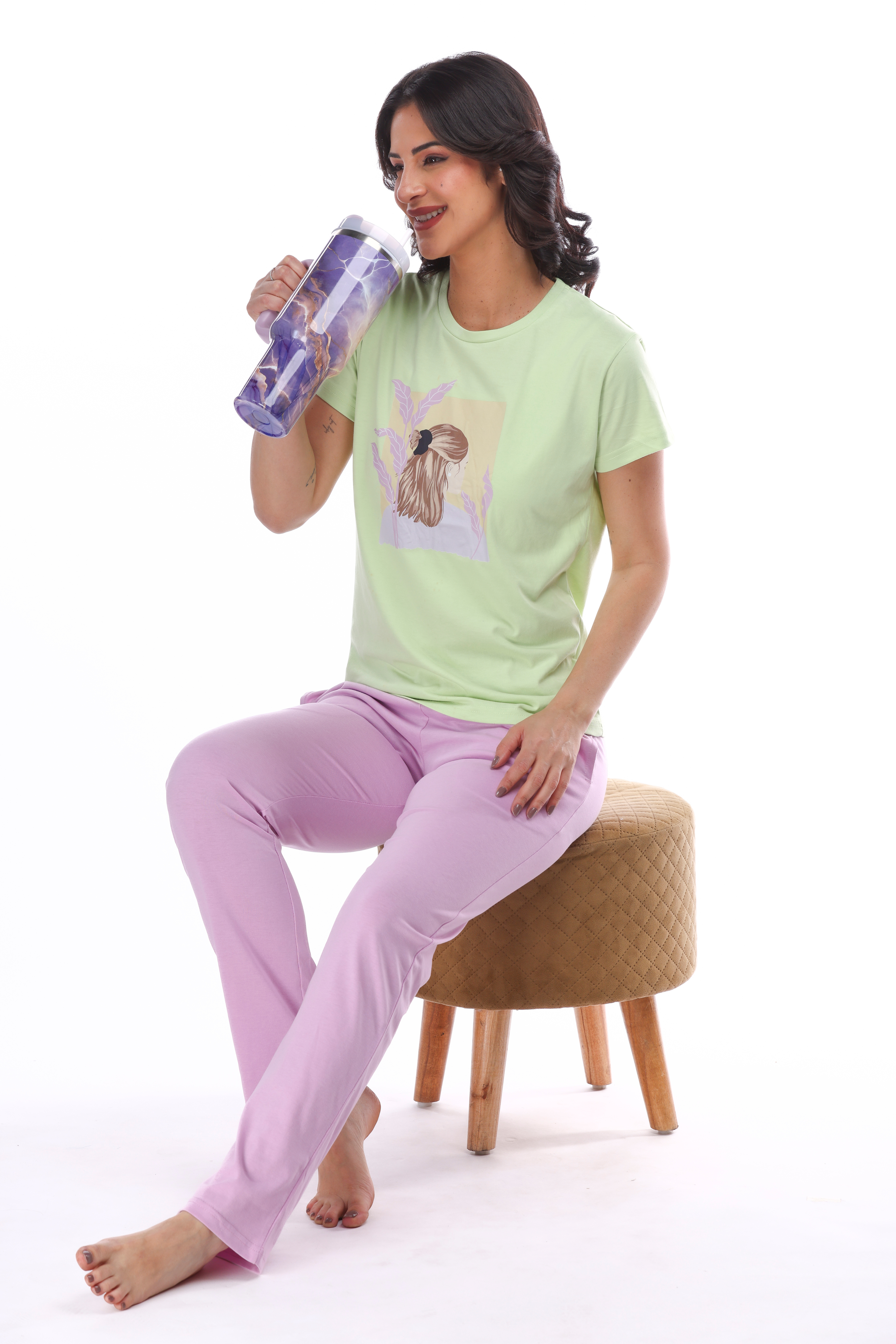 Graphic Pyjama Set