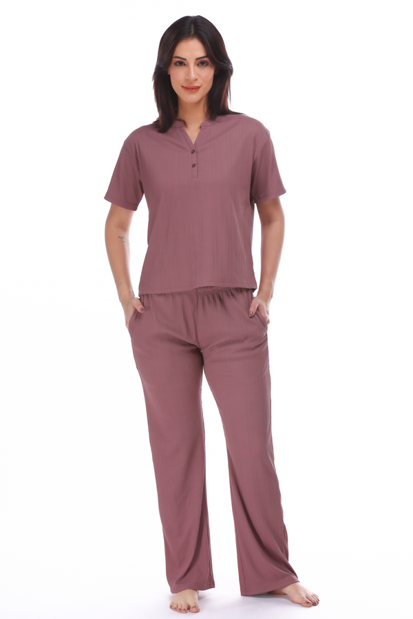 Ribbed Pyjama Set